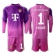 Bayern Munich Manuel Neuer #1 Golmanski Replike Rezervni Dres za djecu 2025-26 Dugi Rukav (+ Kratke hlače)